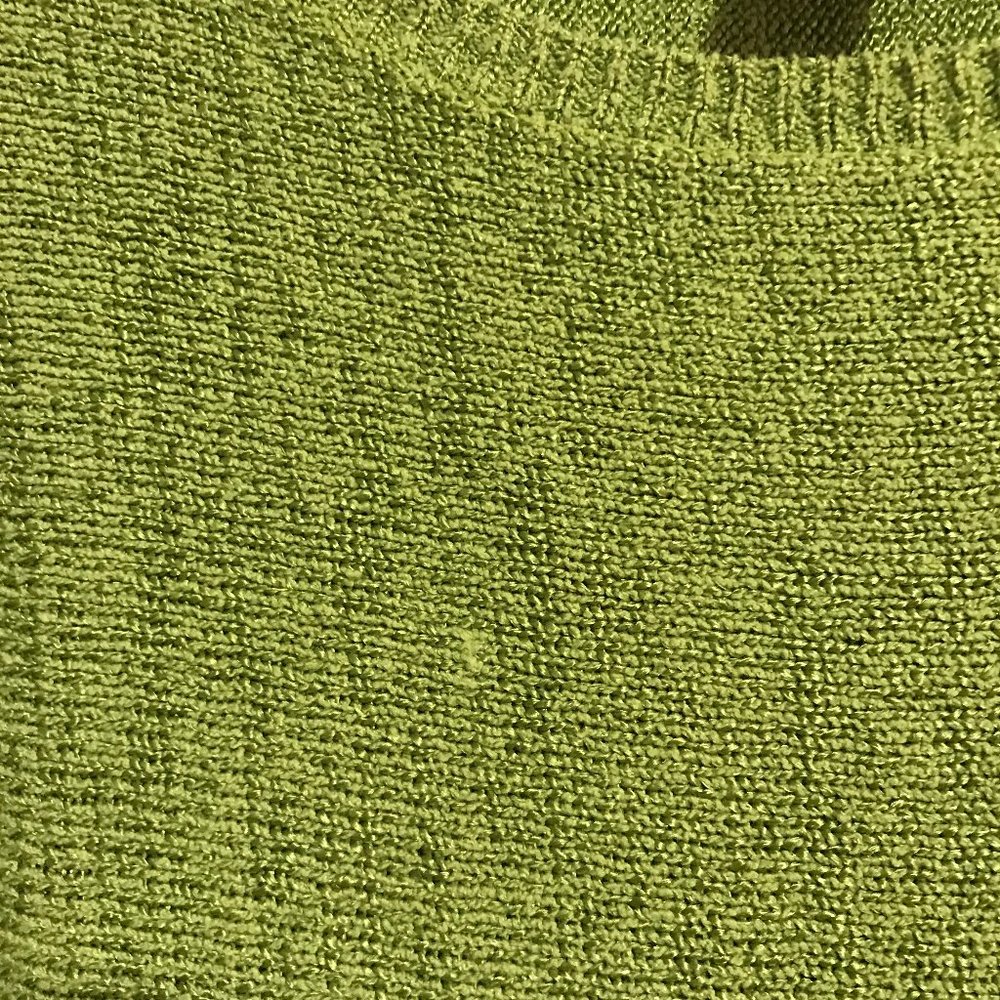 Soft Surroundings Green Knit Sweater Dress Tunic - Picture 4 of 6
